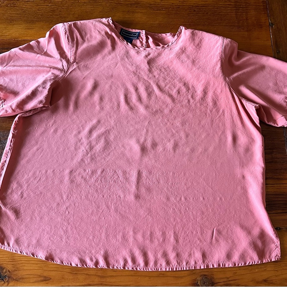 Women's Vintage 100% Silk Top